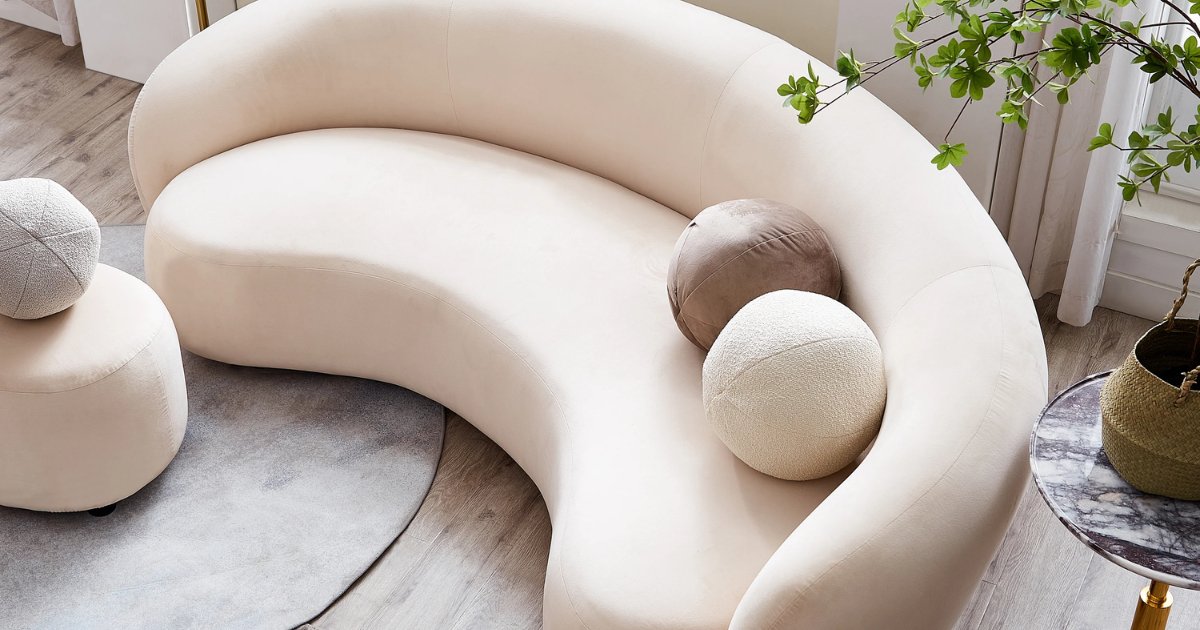 How to Style Your Curved Sofa for an Instagram-Worthy Vibe