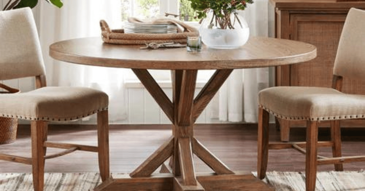 Farmhouse Round Dining Table - Bubuland Home