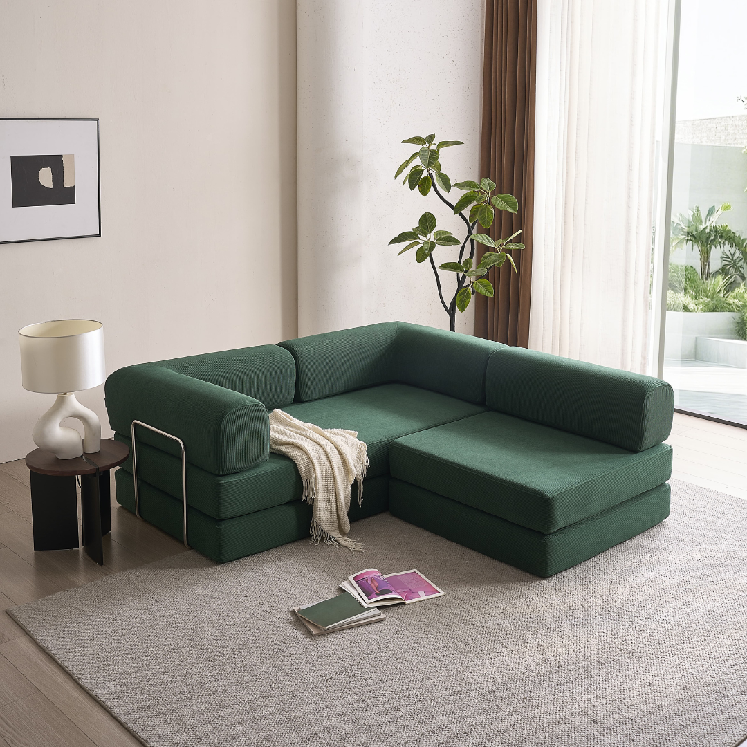Belle Single Armless Seat - Corduroy