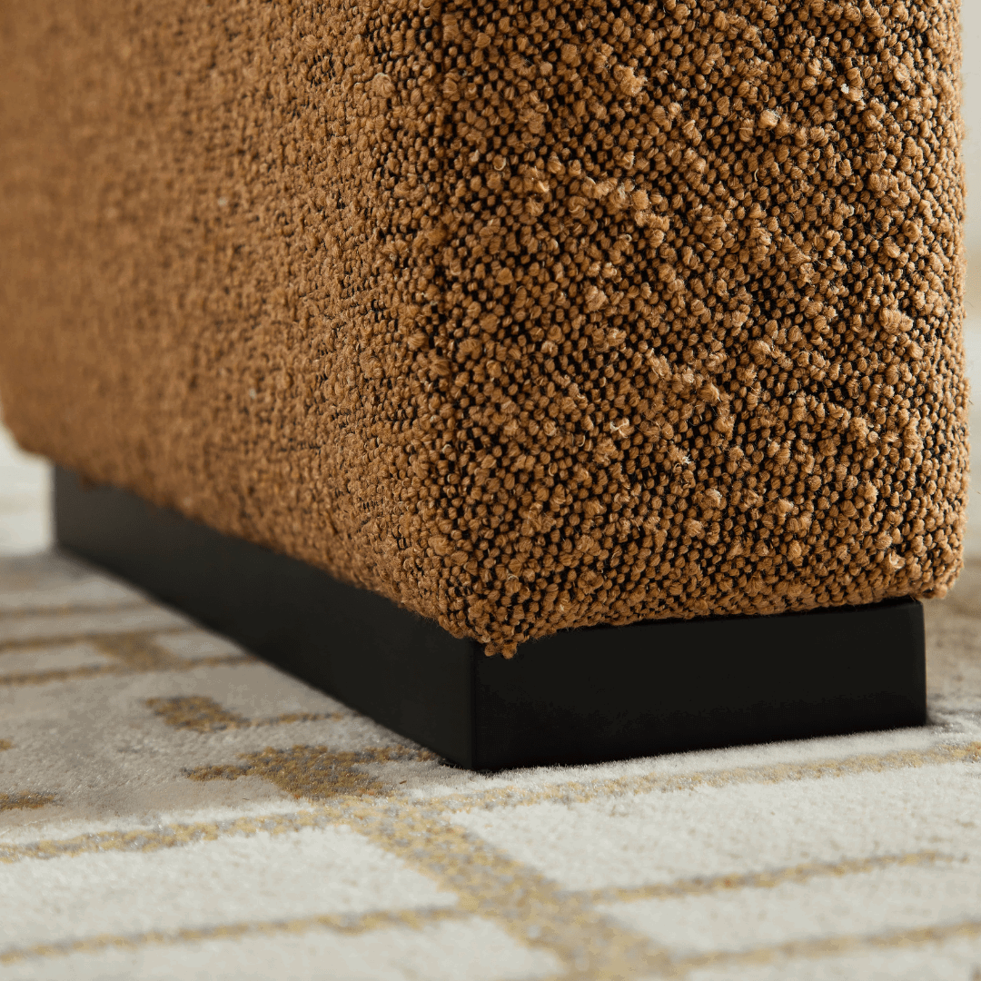 Arch Bench Ottoman - Premium Terracotta Boucle BUBULAND HOME