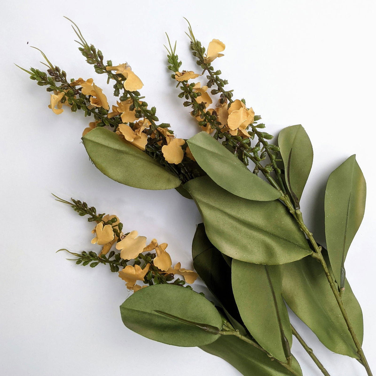 Artificial Hawthorn Flower Stem Long - Yellow - Floral Default Title BUBULAND HOME