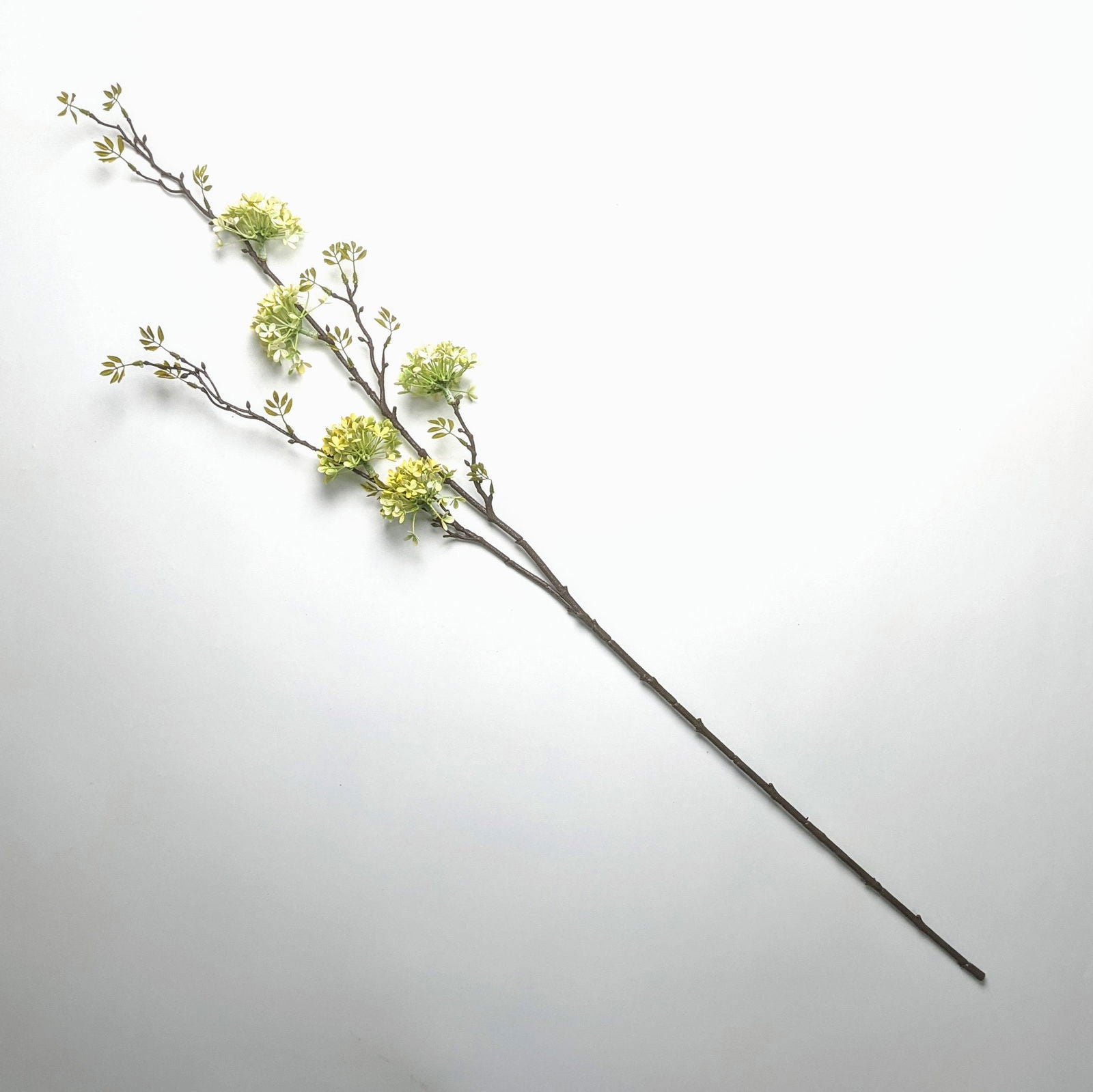 Artificial Long Branch Stem - Yellow - Floral Default Title BUBULAND HOME