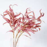 Artificial Long Leaves - Floral Red BUBULAND HOME