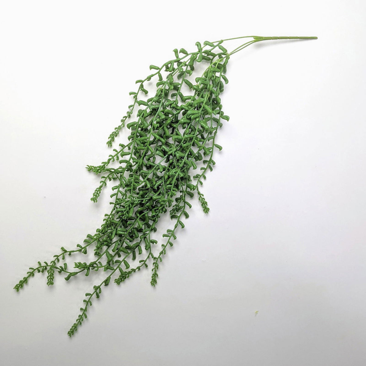 Artificial Long String of Pearls Hanging Plant - Green - Floral Default Title BUBULAND HOME