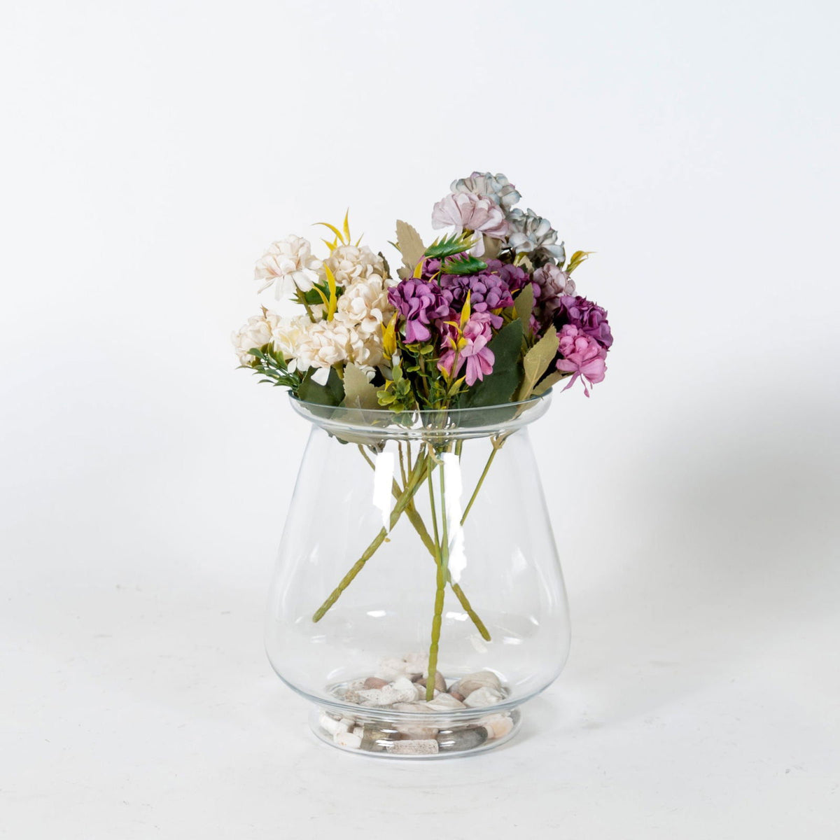 Artificial Mini Lucky Hydrangea - Floral Blue BUBULAND HOME