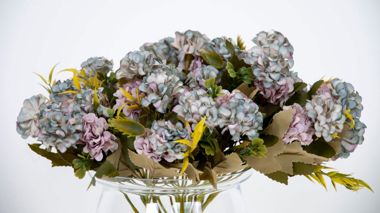 Artificial Mini Lucky Hydrangea - Floral Blue BUBULAND HOME