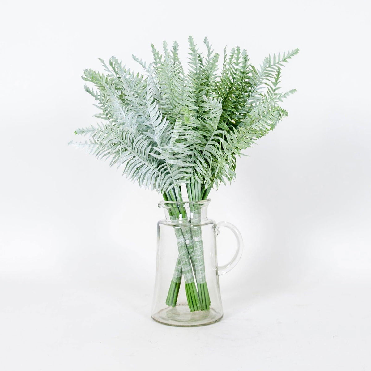 Artificial Silver Fern Leaves Bunch BUBULAND HOME
