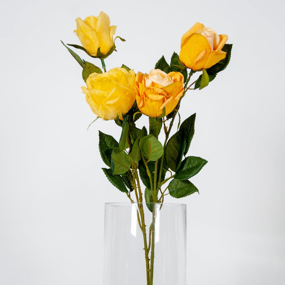 Artificial Sunshine Rose - Floral Dark yellow BUBULAND HOME