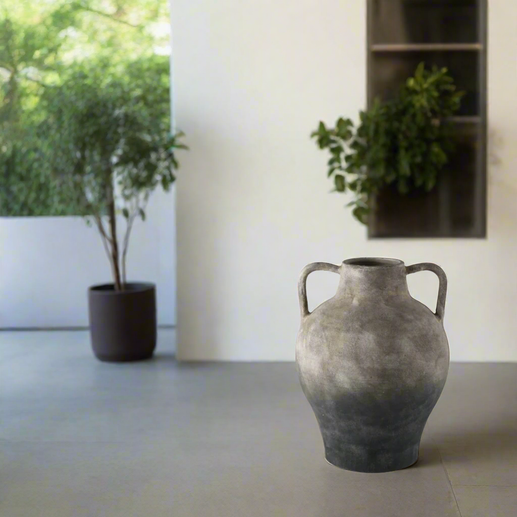 Ash Handle Ceramic Vase - vases Default Title BUBULAND HOME