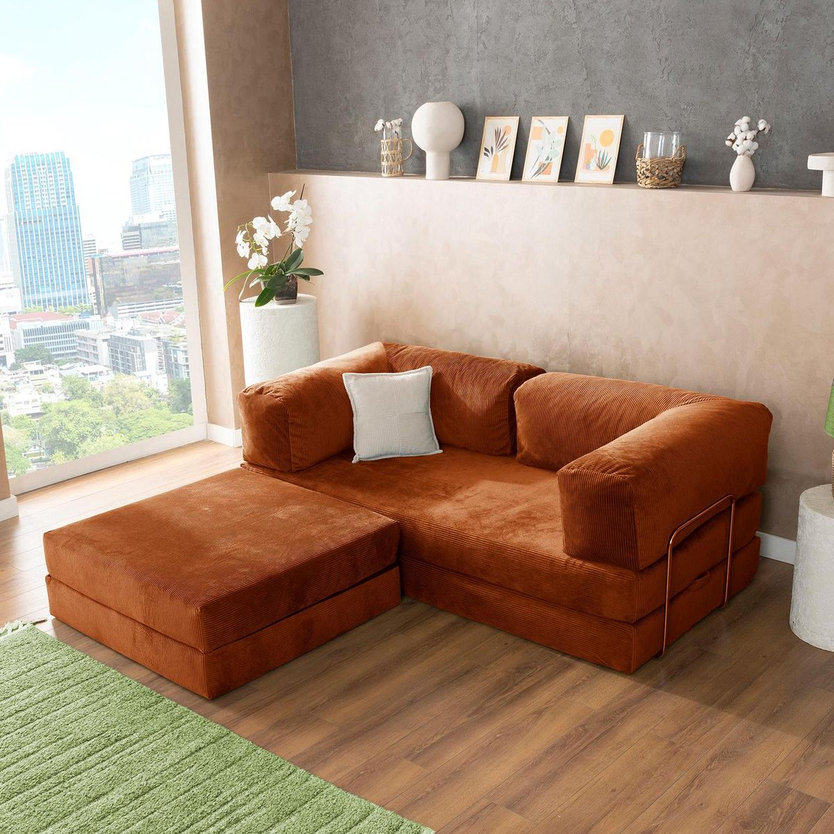 Belle Ottoman - Corduroy BUBULAND HOME