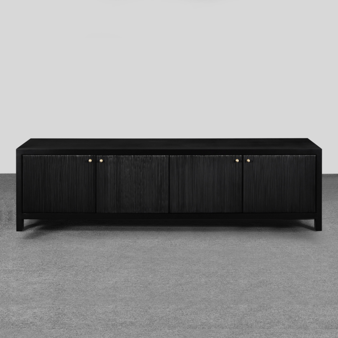 Bentley Ridge Entertainment Unit - Black BUBULAND HOME