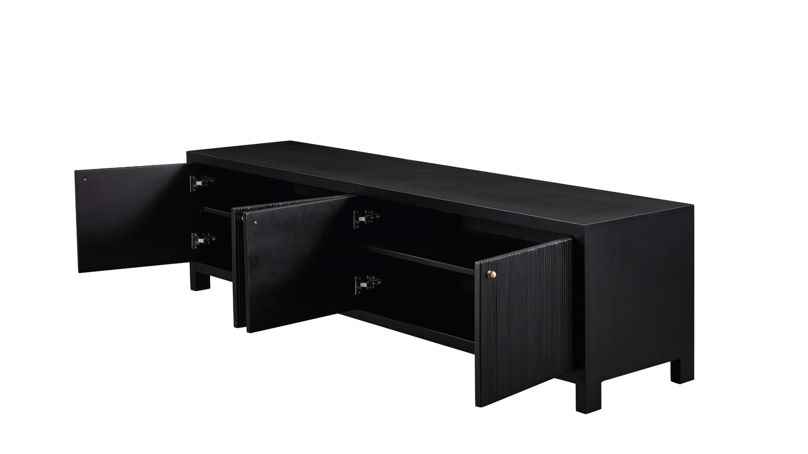 Bentley Ridge Entertainment Unit - Black BUBULAND HOME