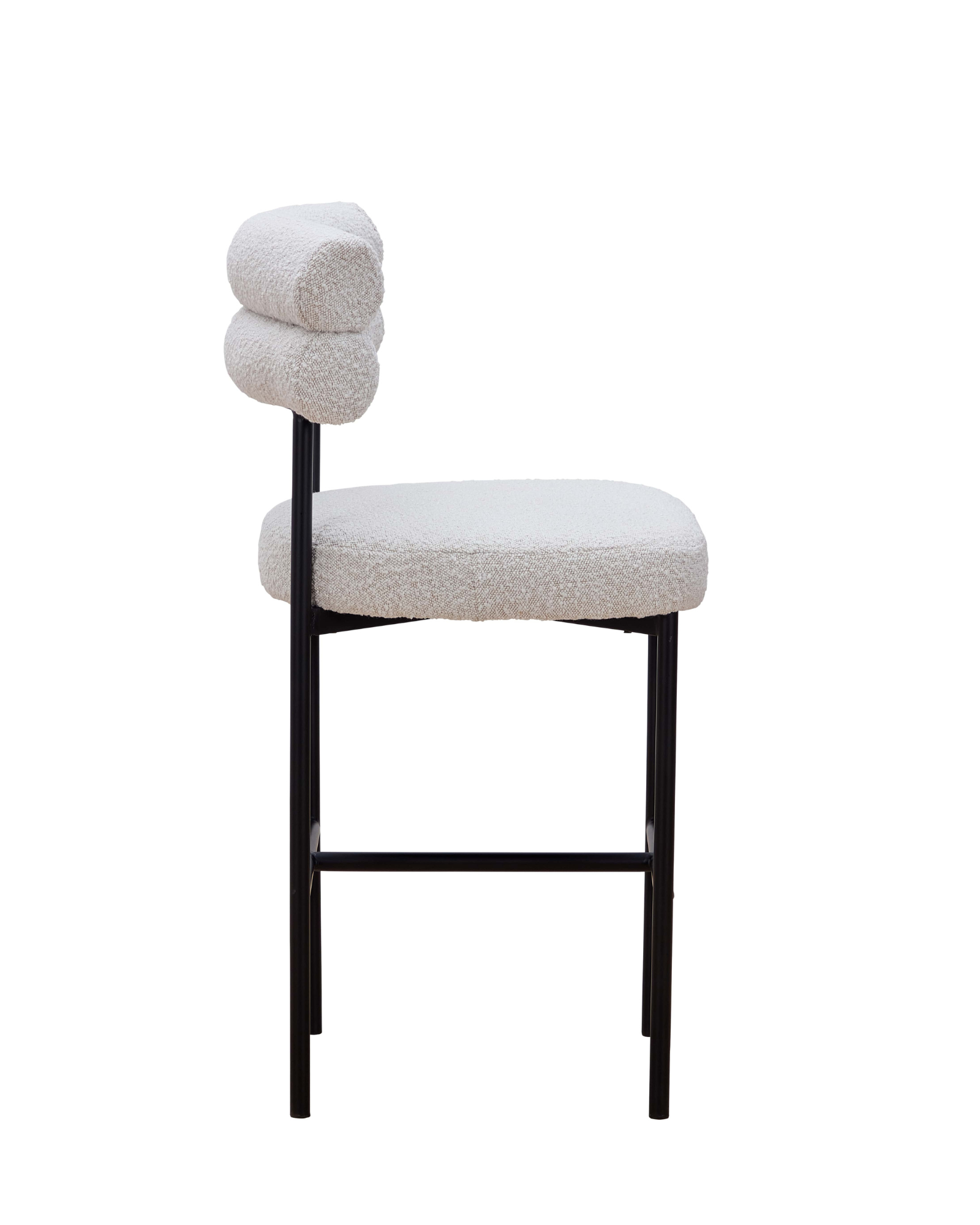 Cassandra Barstool - Premium Ivory Boucle BUBULAND HOME
