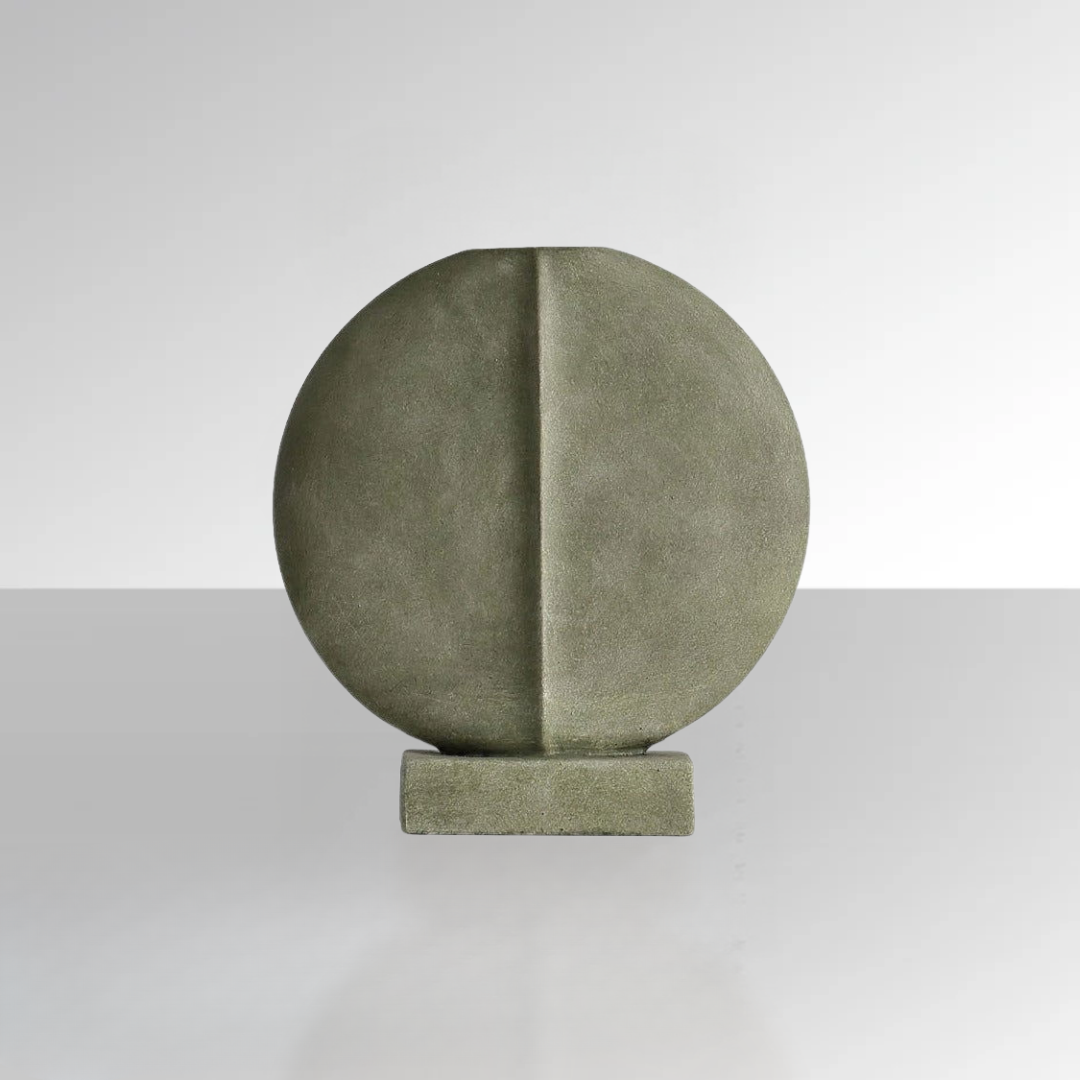 Celine Ceramic Vase - Olive Green - vases Default Title BUBULAND HOME