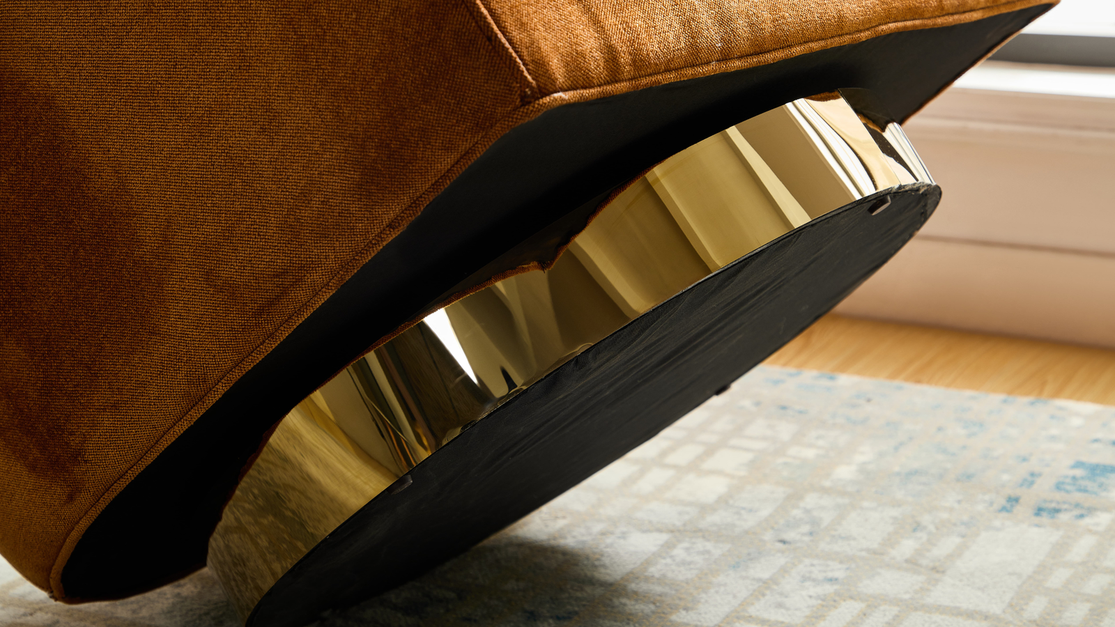 Charlotte Tub Swivel Armchair - Copper - Armchair Copper BUBULAND HOME