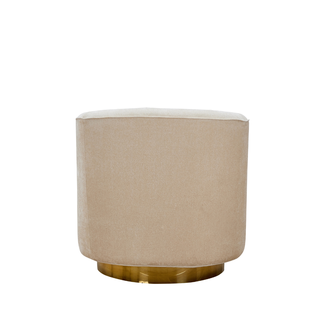 Charlotte Tub Swivel Armchair - Ivory BUBULAND HOME