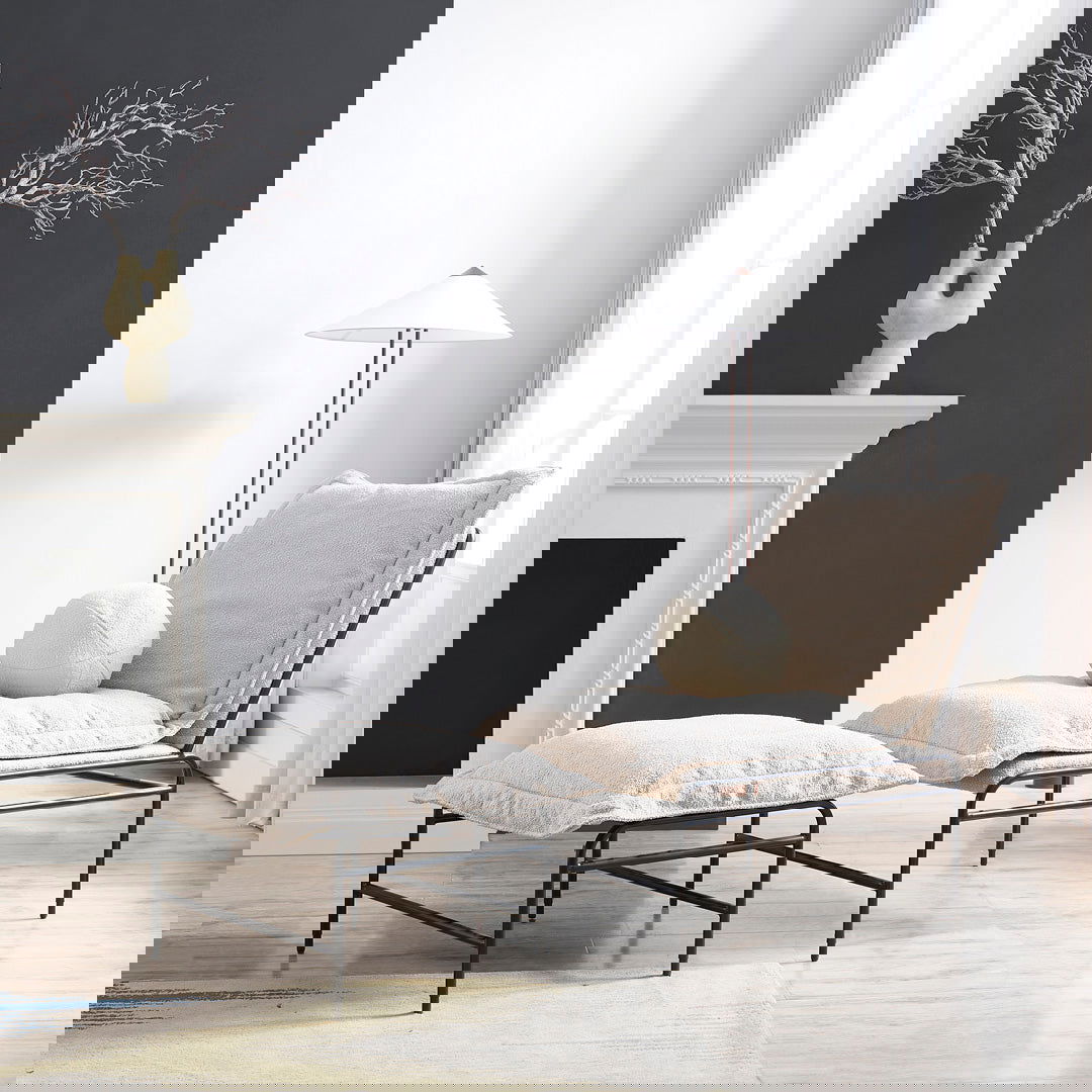 Cloud Lounge Chair - Dove Grey Boucle BUBULAND HOME