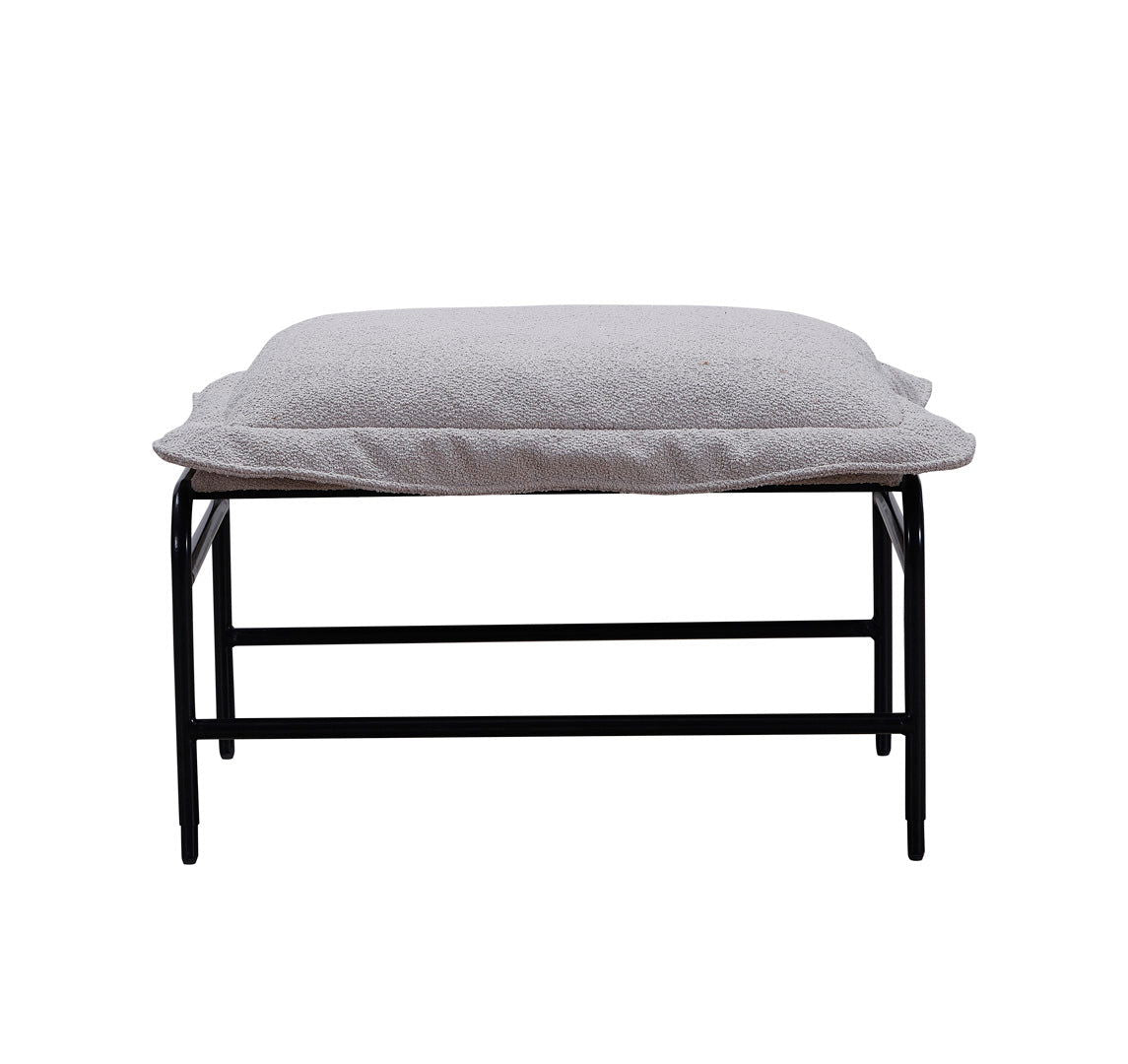 Cloud Ottoman - Dove Grey Boucle - sofa Default Title BUBULAND HOME