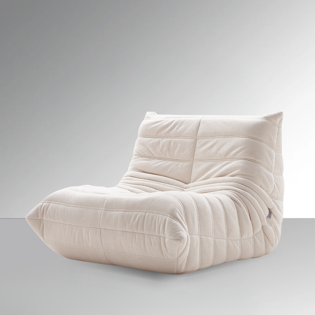 Cocoon Lounge Chair - Flat Boucle BUBULAND HOME