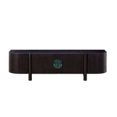Craft Entertainment Unit - Black | Customise Marble Handle BUBULAND HOME