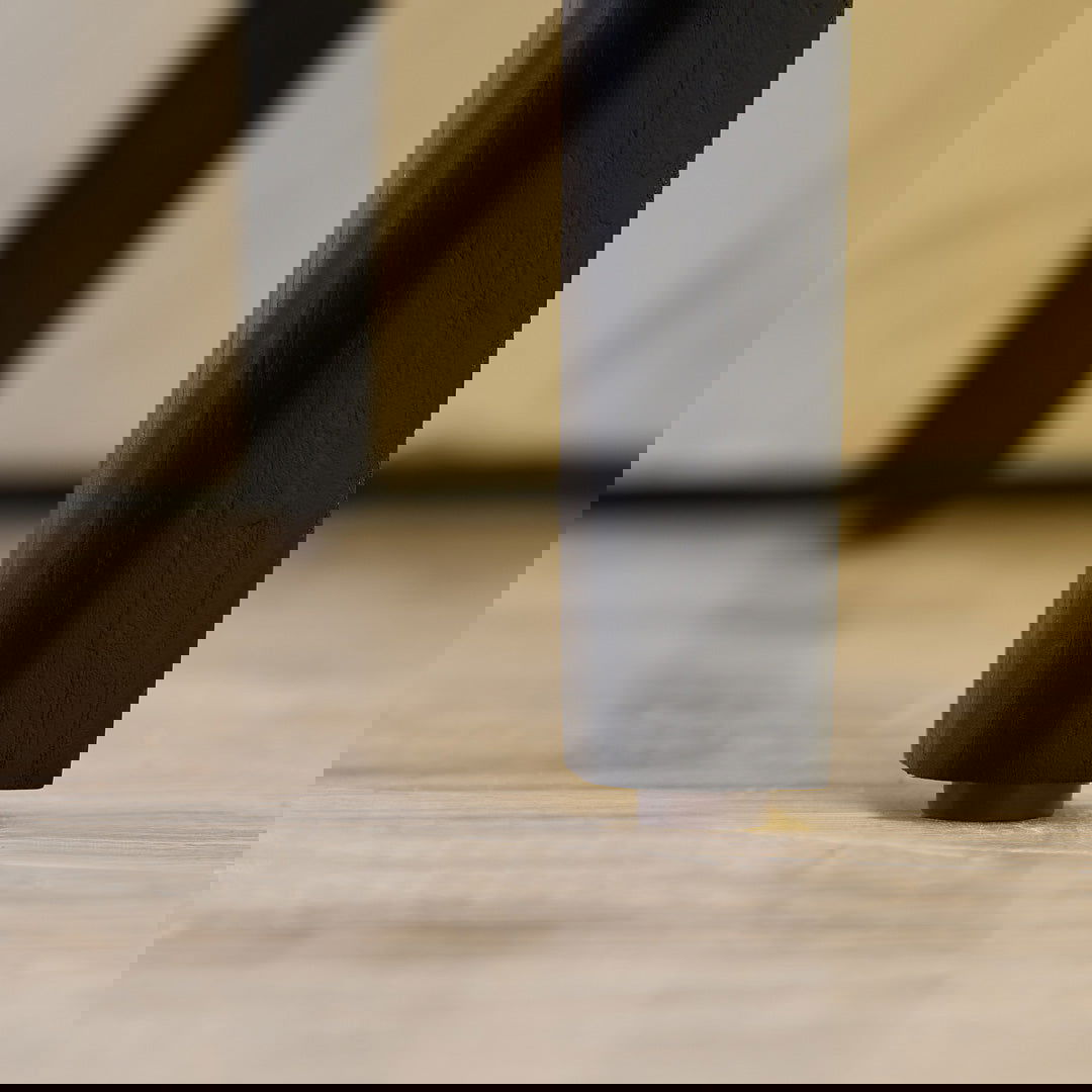 Craft Hardwood & Marble Side Table - Black | Customisable Marble Handle - Side Table Guatemala Green BUBULAND HOME