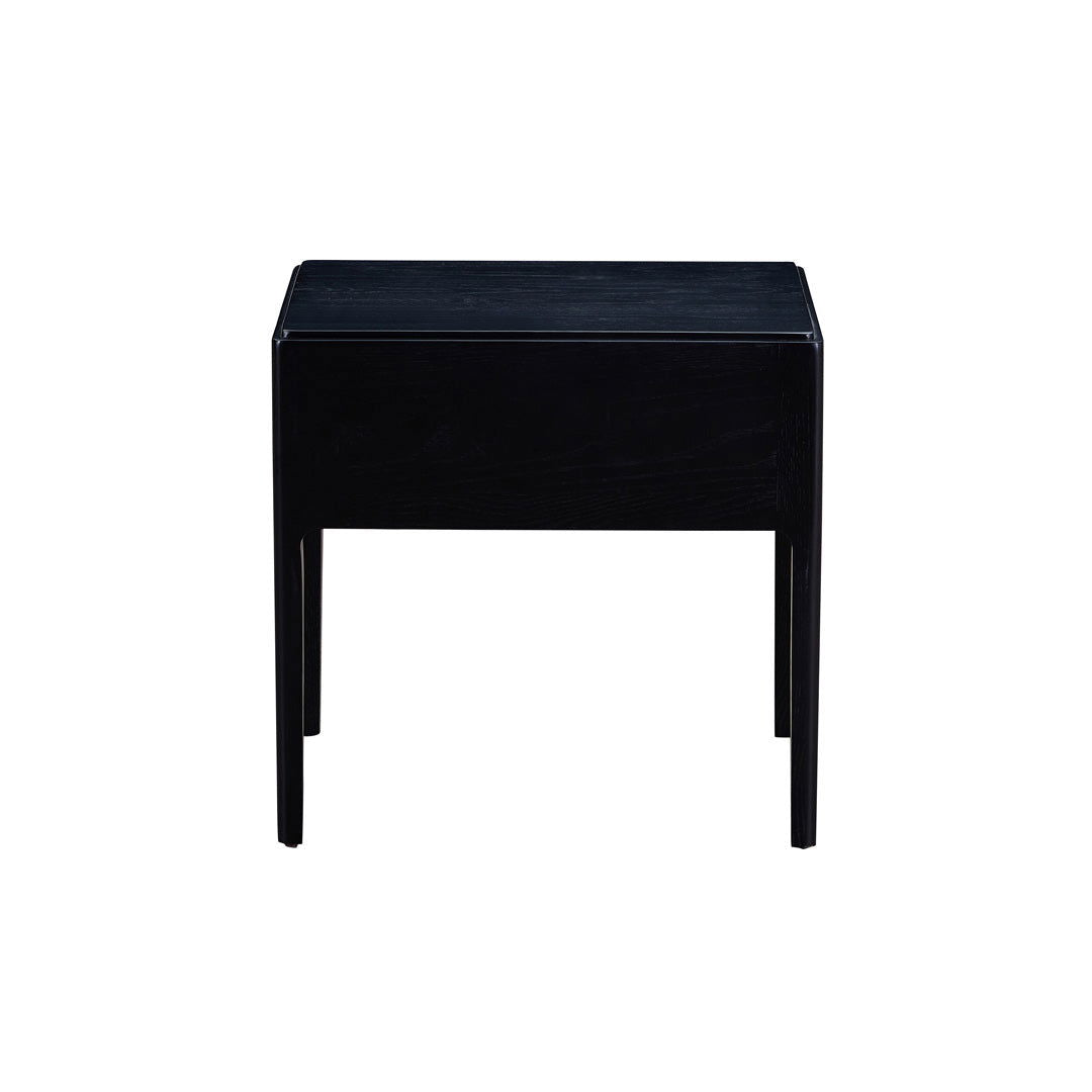 Craft Hardwood & Marble Side Table - Black | Customisable Marble Handle - Side Table Guatemala Green BUBULAND HOME