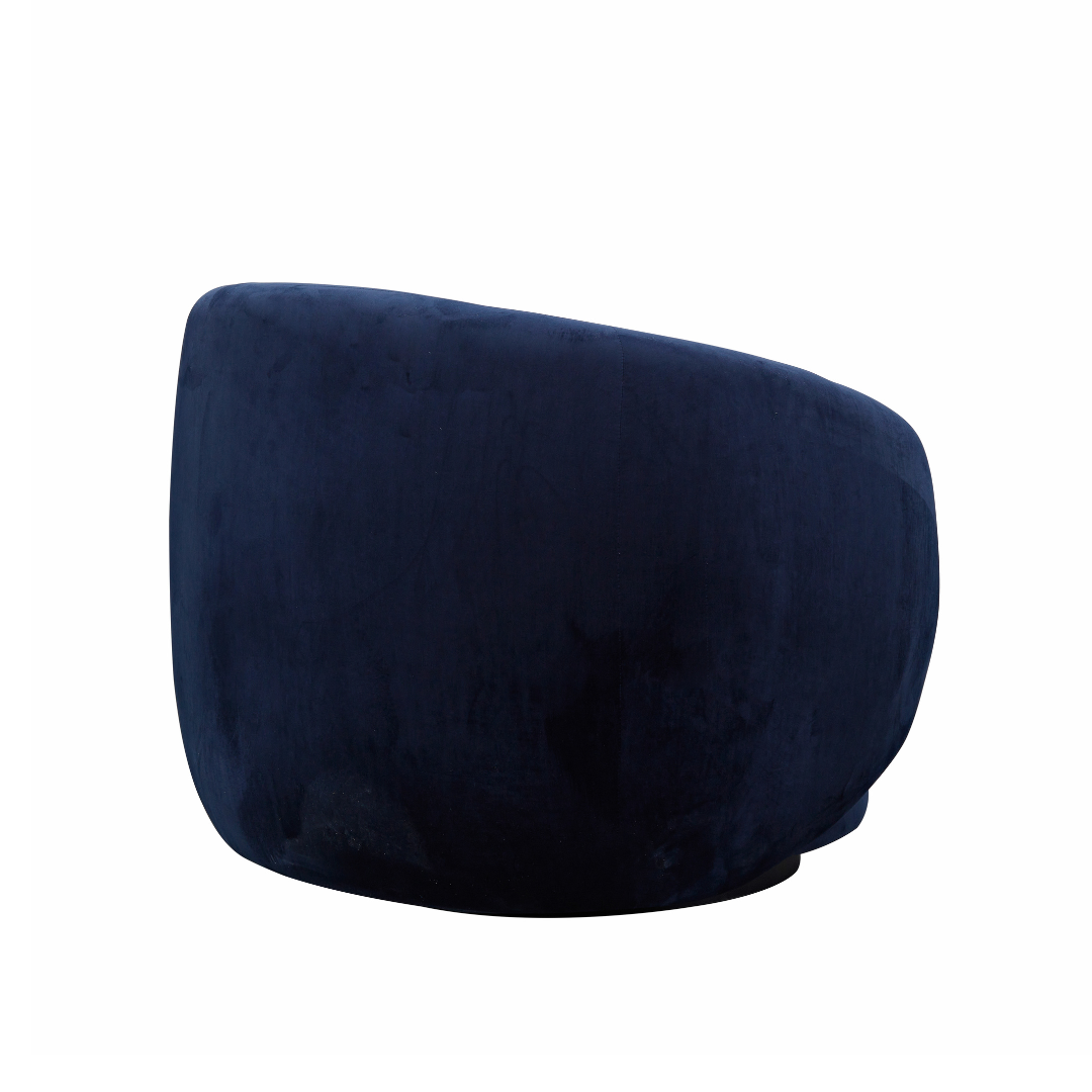 Cuddo Swivel Armchair - Navy Blue BUBULAND HOME
