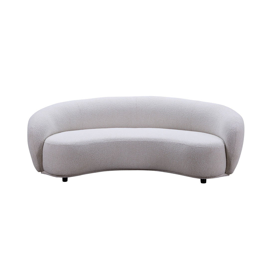 Curvo 3 Seater Boucle Sofa - Premium Ivory BUBULAND HOME