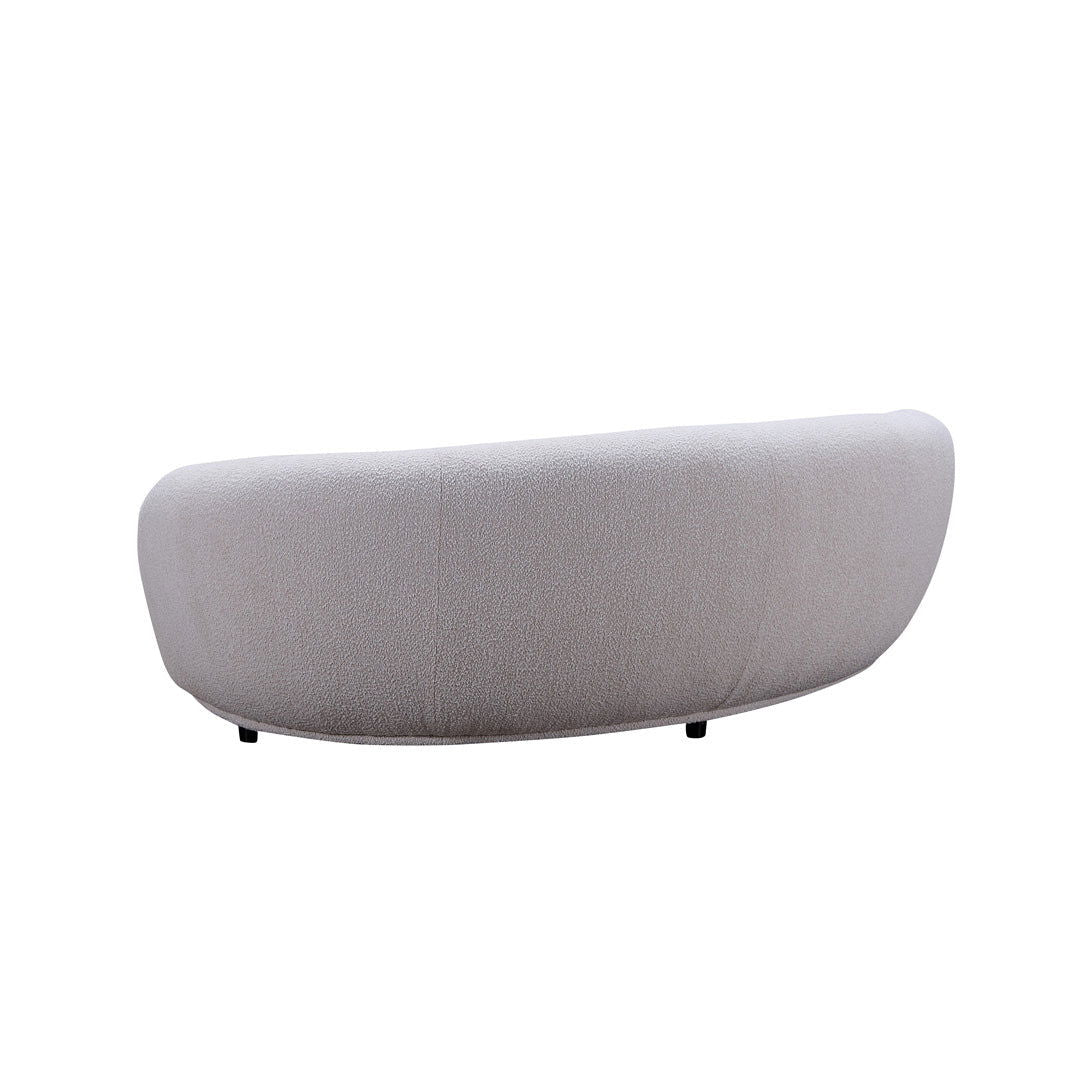 Curvo 3 Seater Boucle Sofa - Premium Ivory BUBULAND HOME