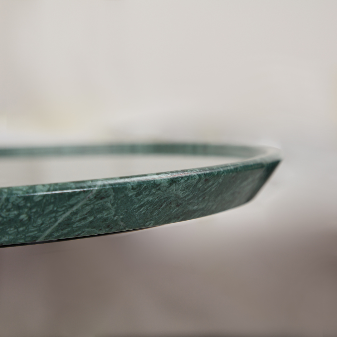 Dion Green Marble Side Table - Side Table Default Title BUBULAND HOME