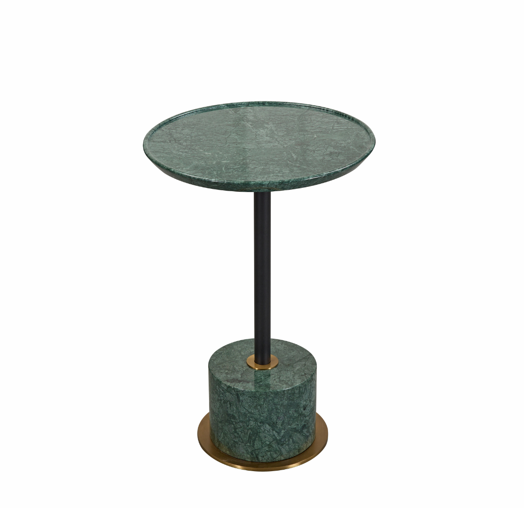 Dion Green Marble Side Table - Side Table Default Title BUBULAND HOME