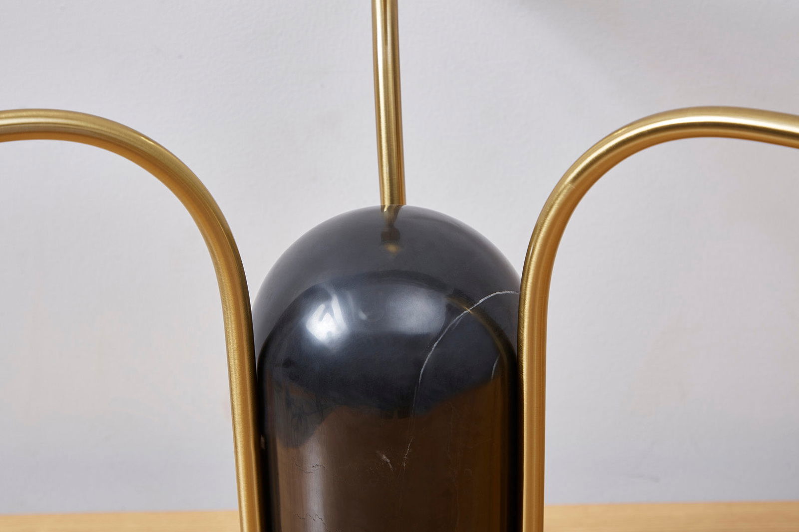 Dome Black Marble Table Lamp BUBULAND HOME