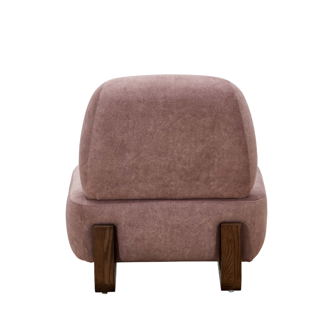 Farah Occasional Chair - Dusty Pink Velvet Performance - Armchair Default Title BUBULAND HOME