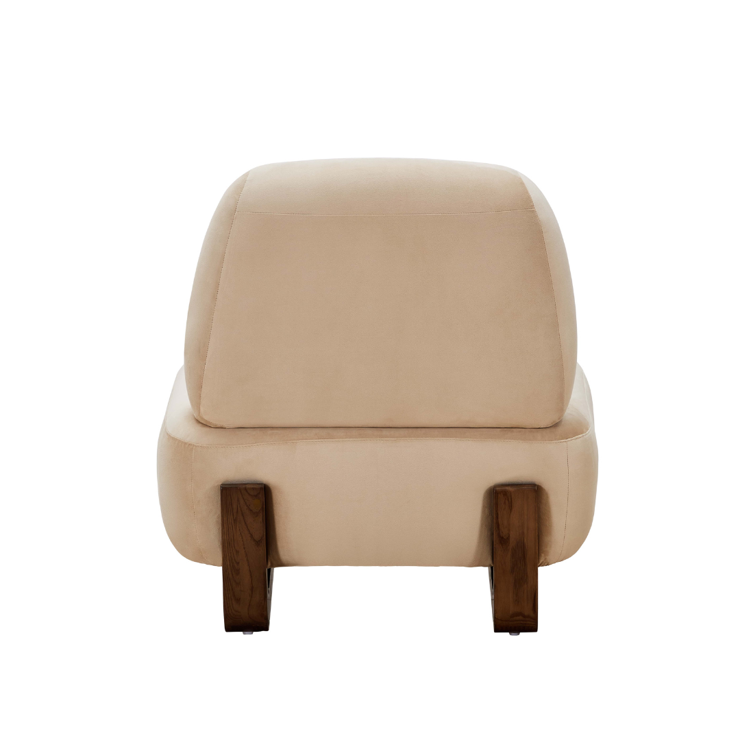 Farah Occasional Chair - Sand Velvet - Armchair Sand Velvet BUBULAND HOME