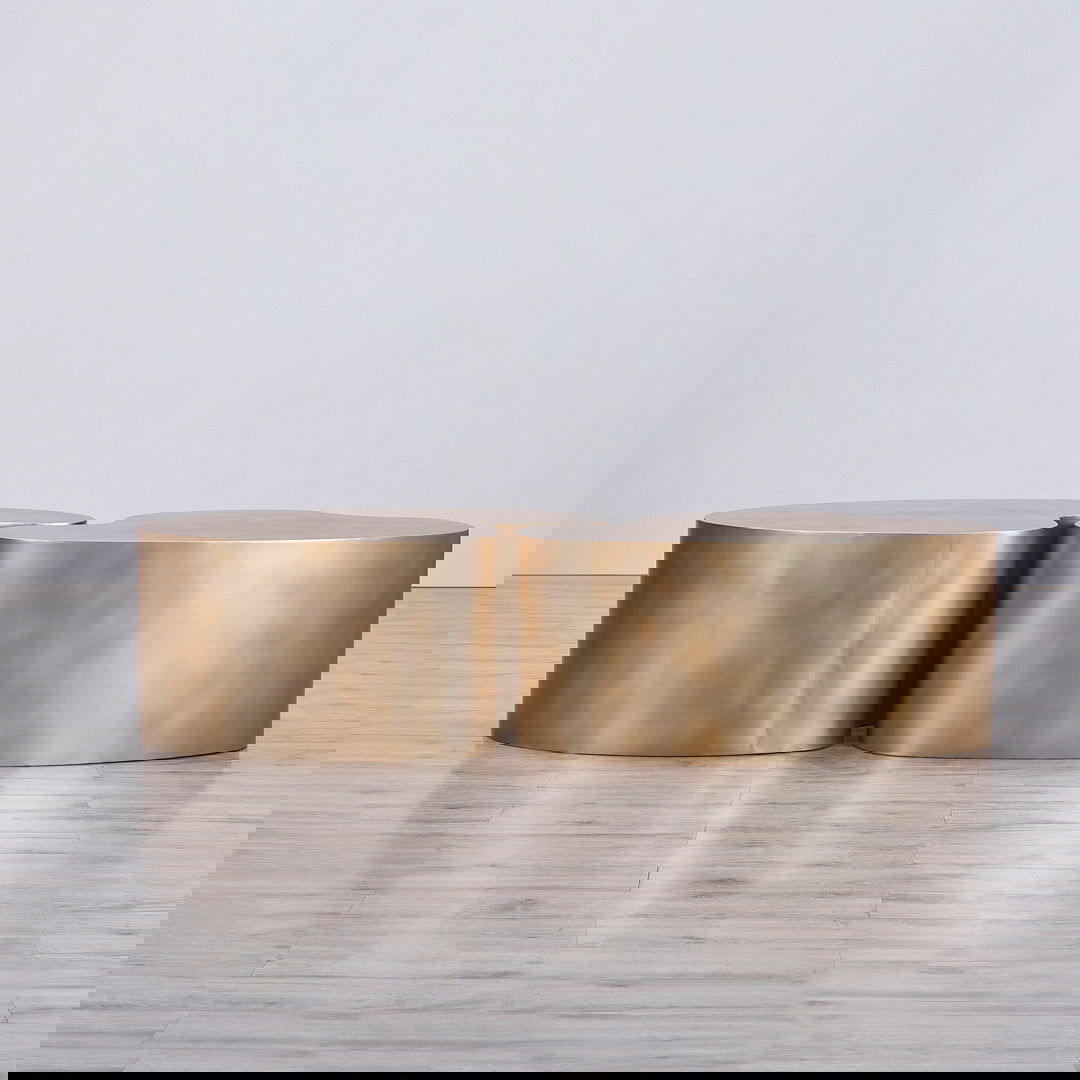 Golden Brass Coffee Table BUBULAND HOME
