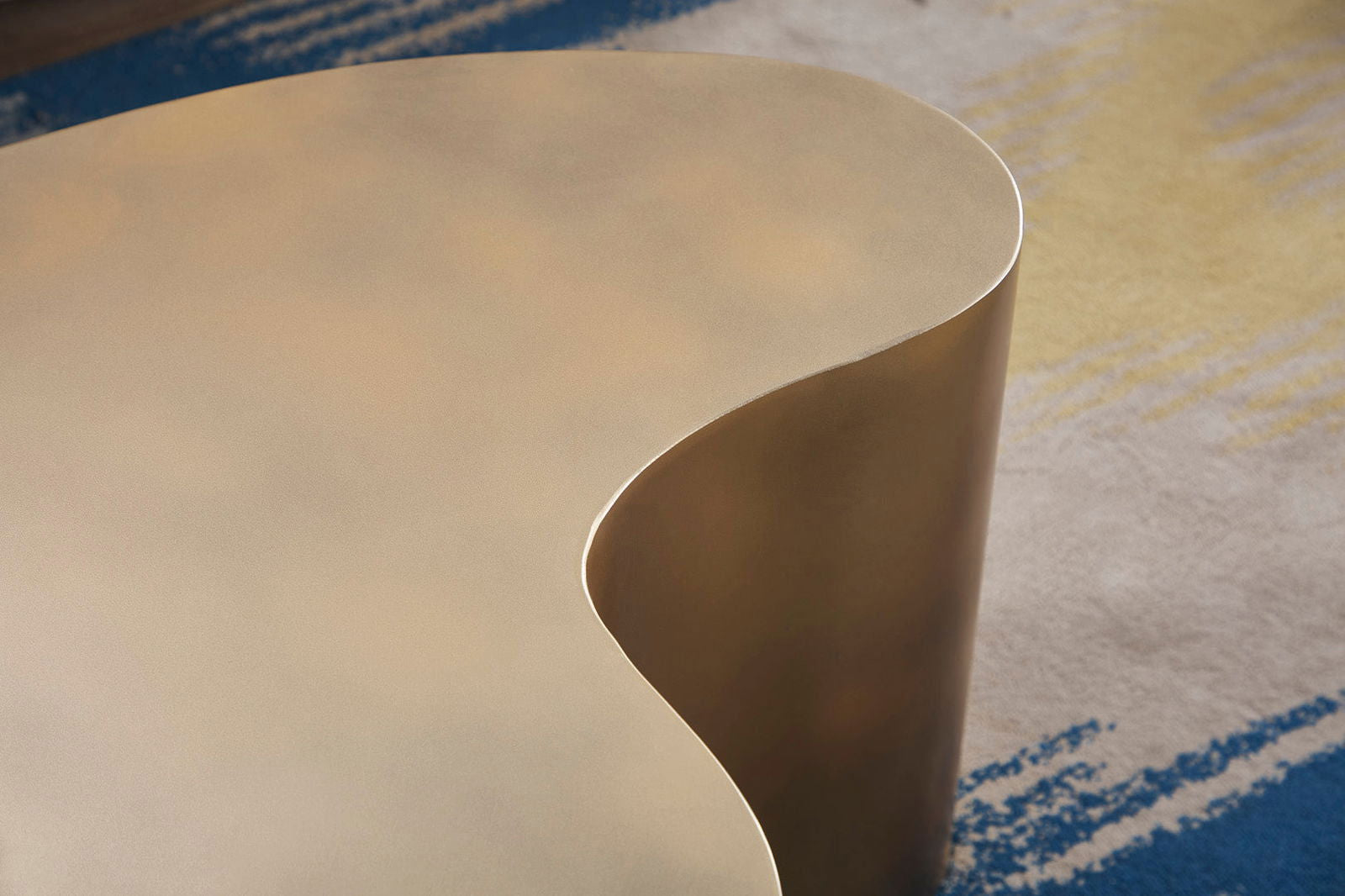 Golden Brass Coffee Table BUBULAND HOME