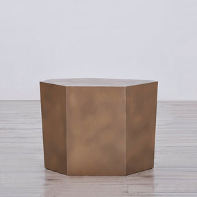 Golden Brass Side Table - End Tables Default Title BUBULAND HOME