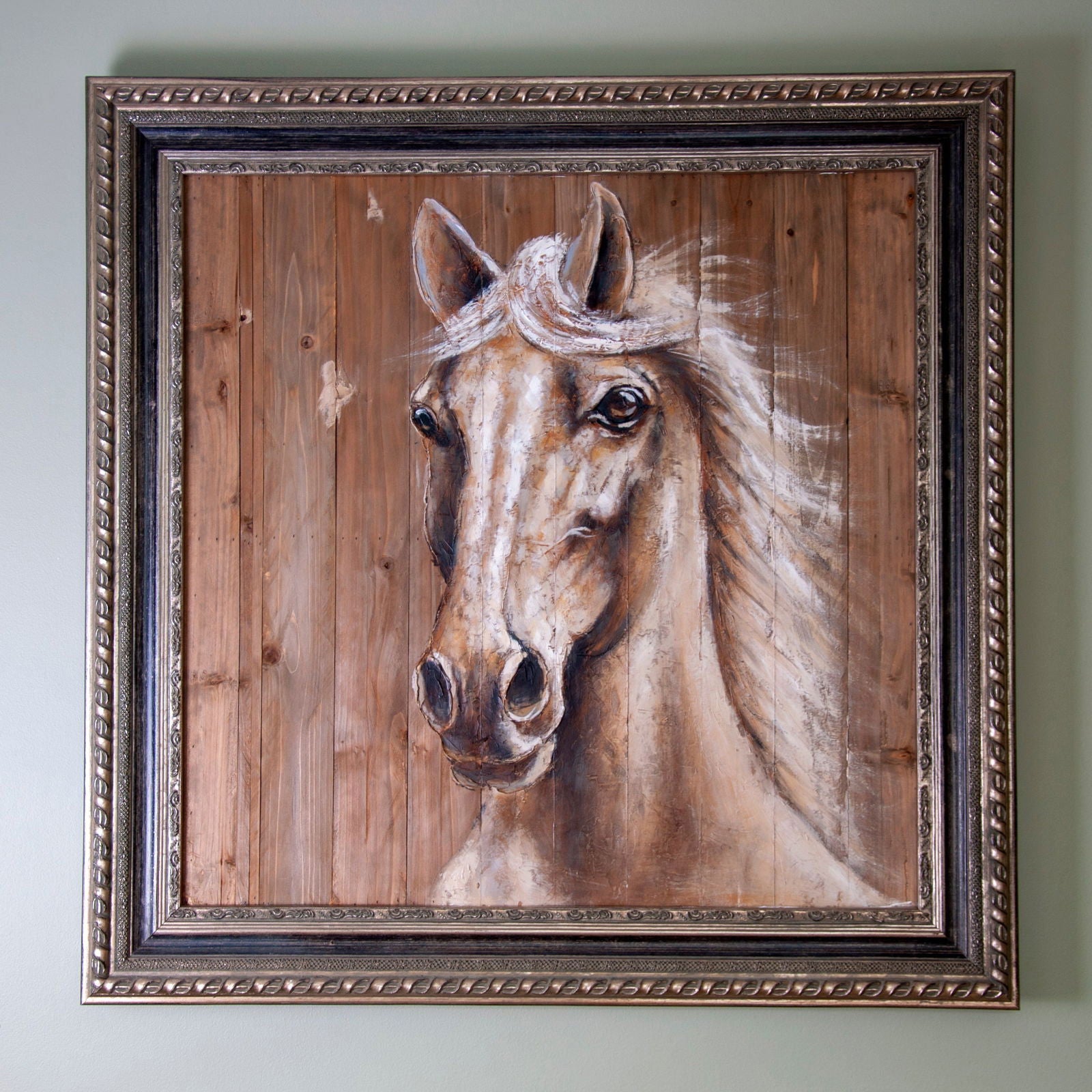 Hand Painted Horse Wall Art - Homewares Default Title BUBULAND HOME