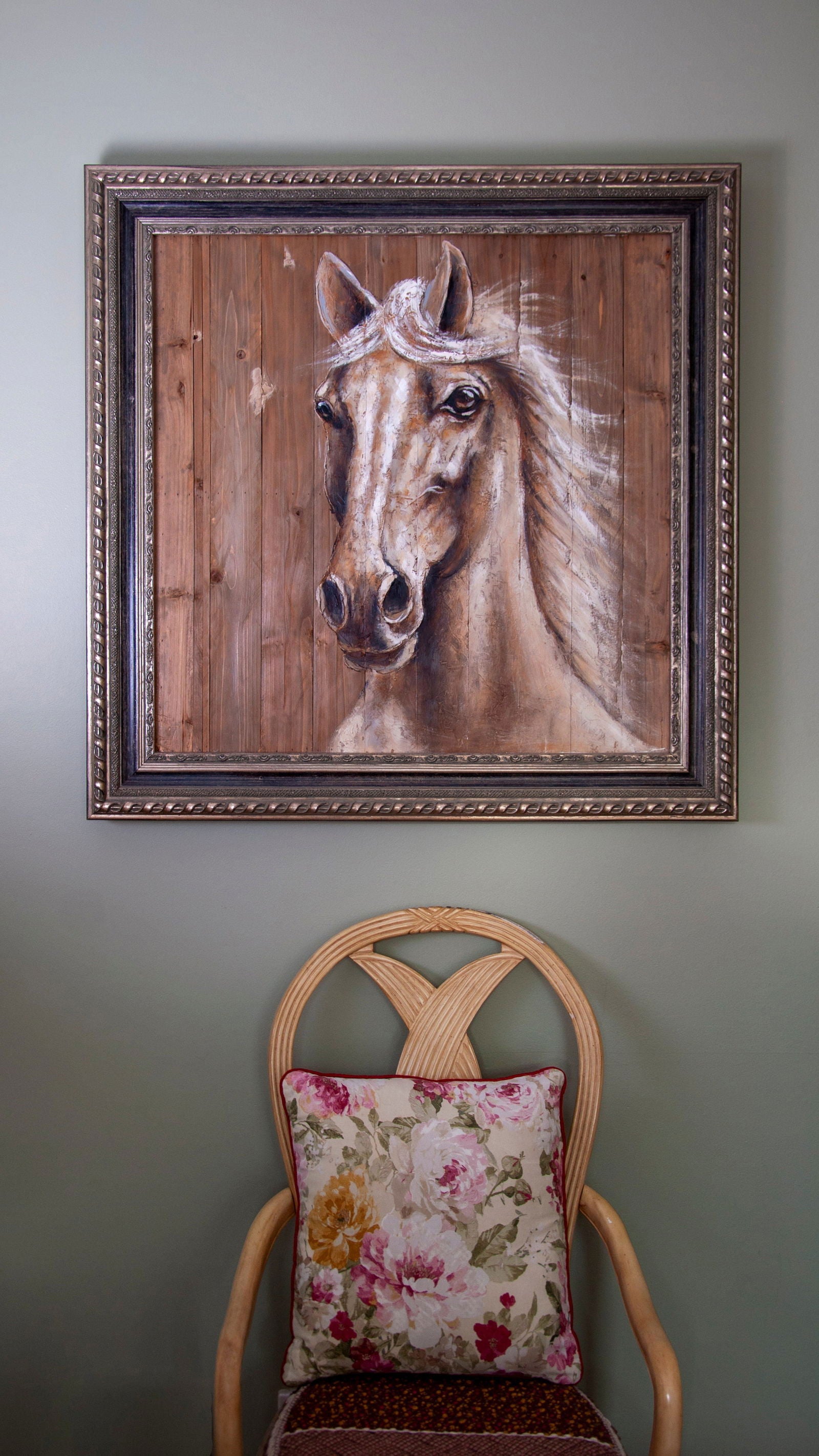 Hand Painted Horse Wall Art - Homewares Default Title BUBULAND HOME