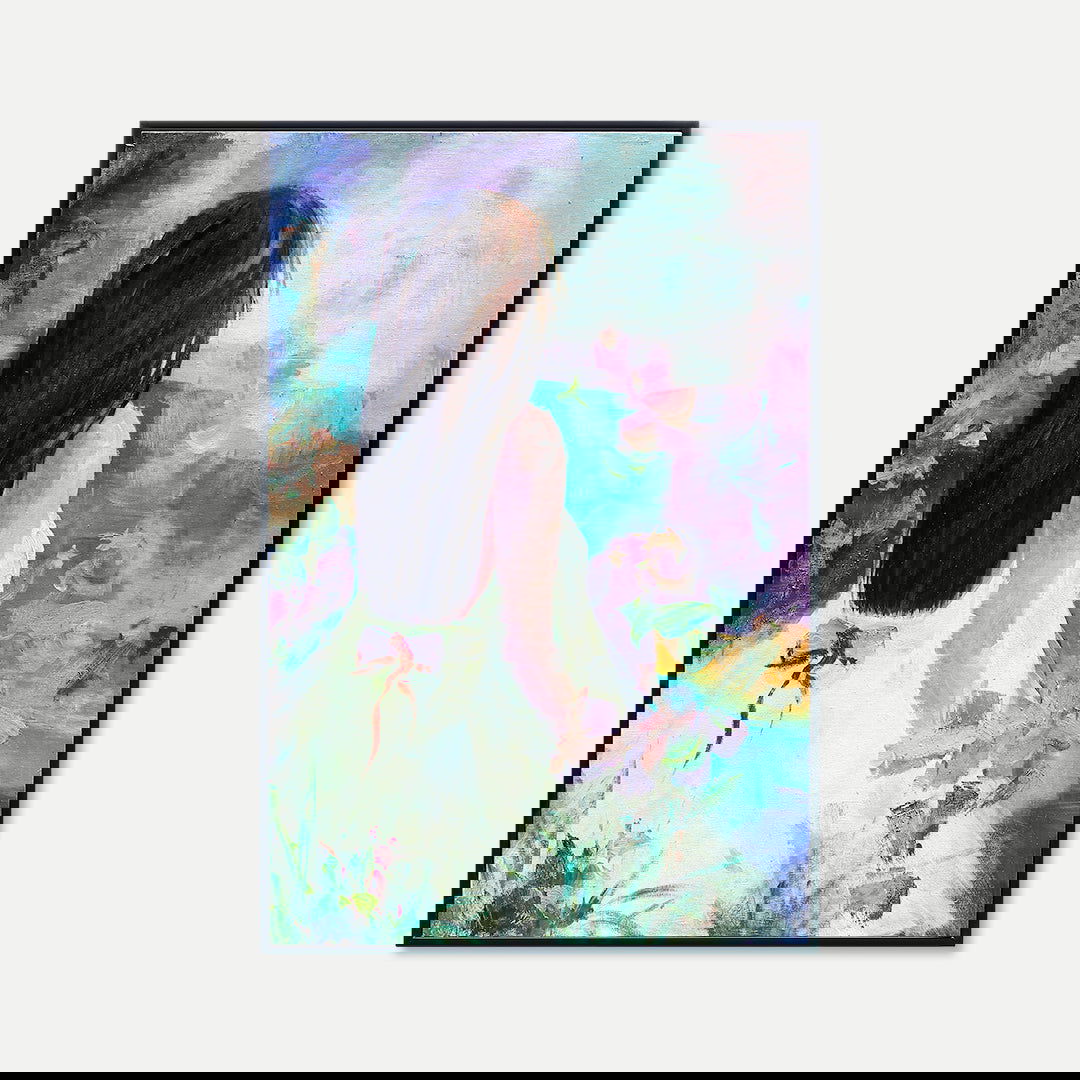 Lost Among the Lilies - Framed Original Oil Paint On Canvas | Style C BUBULAND HOME