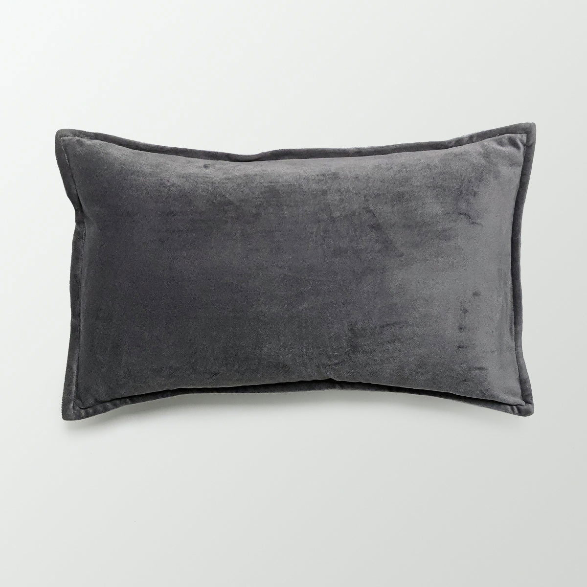 Luna Velvet & Linen Cushion | Dove Grey Rectangular BUBULAND HOME
