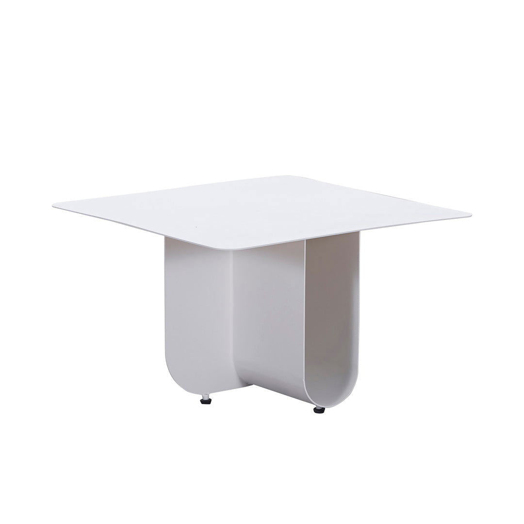 Matt White Coffee Table - Coffee Tables Tall: 50cm W X 50cm D x 40cm H BUBULAND HOME