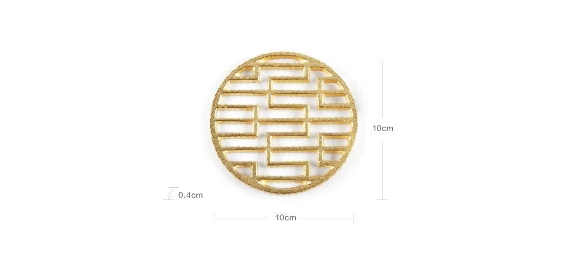 Noble Aluminum Coaster Mountain - Set of 4 - Tableware Default Title BUBULAND HOME