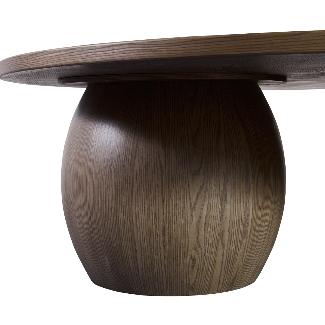 Orb Timber Dining Table - Brown - 230cm BUBULAND HOME