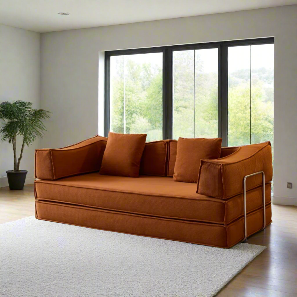 Orlo Convertible Sofa Bed - Corduroy BUBULAND HOME
