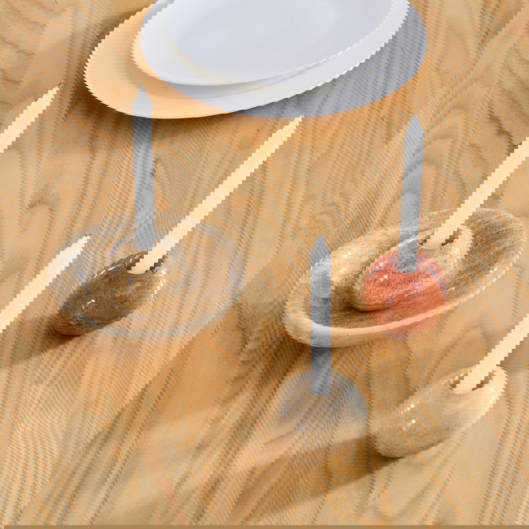 Sconce Travertine Bowl & Candle Holder - Homewares Default Title BUBULAND HOME