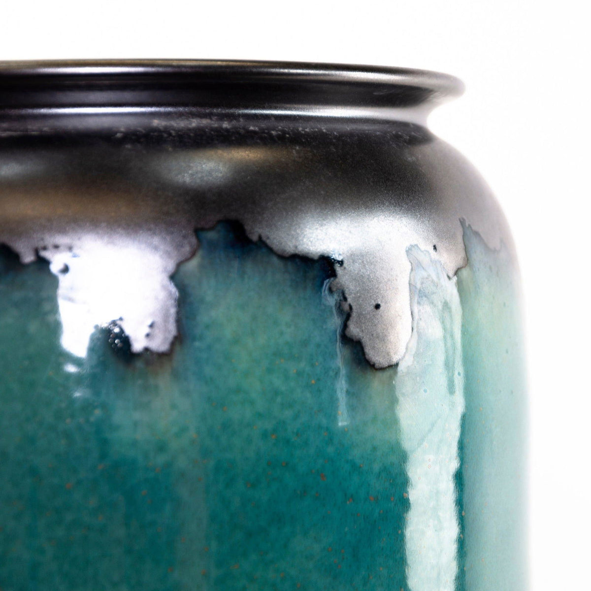 Shades of Jade Series Ceramic Vases and Pots - vases 01 17 cm H x 18 cm W BUBULAND HOME