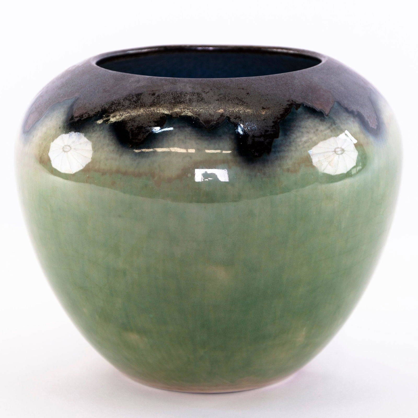 Shades of Jade Series Ceramic Vases and Pots - vases 06 27 cm H x 22 cm W BUBULAND HOME
