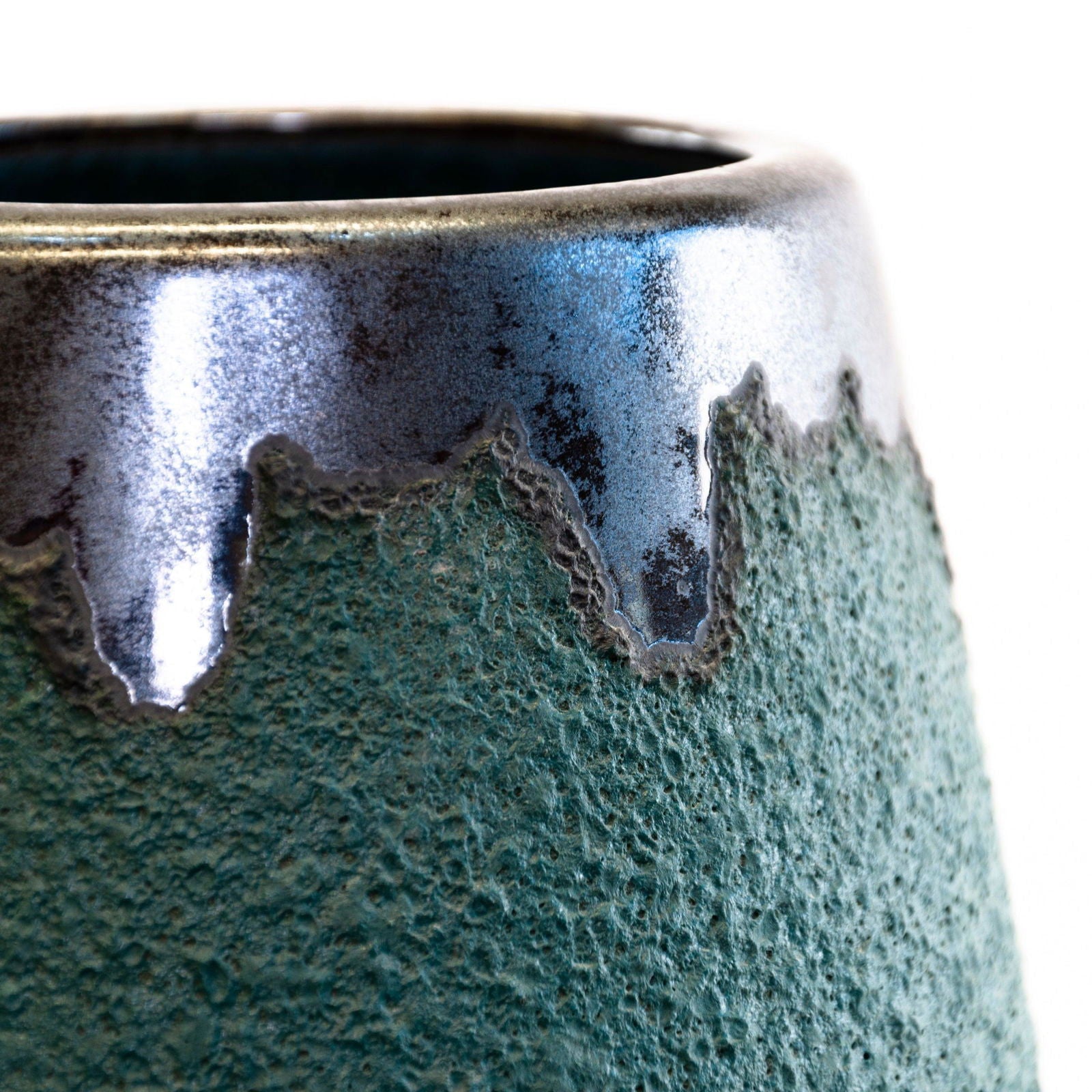 Shades of Jade Series Ceramic Vases and Pots - vases 01 17 cm H x 18 cm W BUBULAND HOME