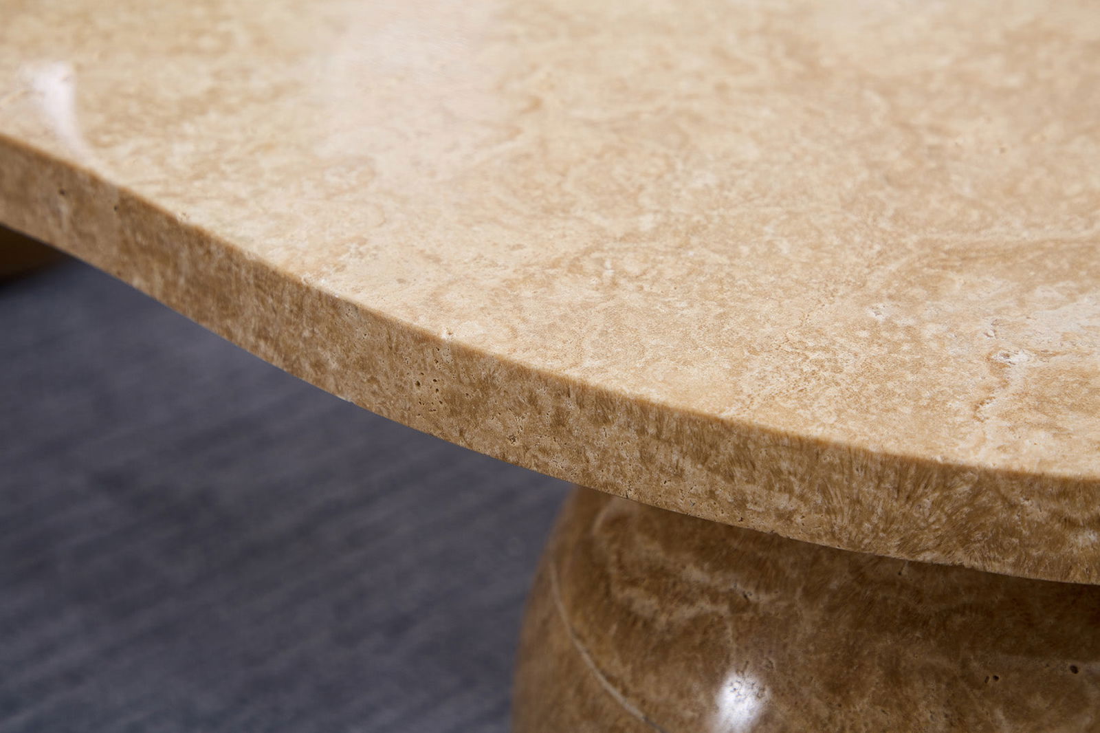 Sphere Travertine Coffee Table - Coffee Tables Travertine BUBULAND HOME